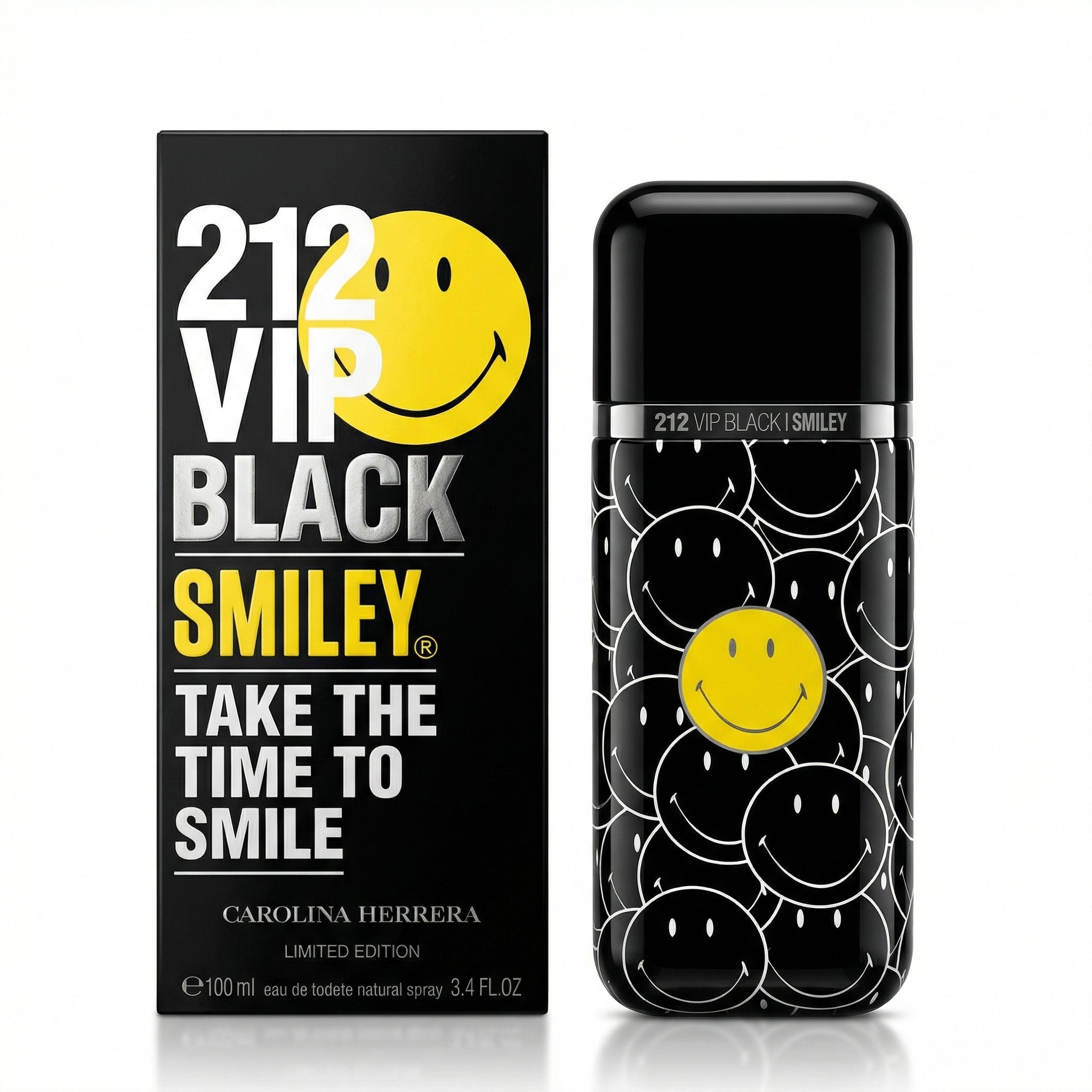 Carolina Herrera 212 VIP Black Smiley • Limited Edition 100ml Hombre