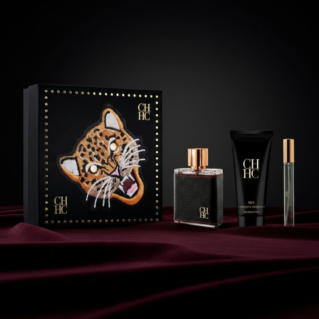 Kit Carolina Herrera CH Men • Eau De Toilette 100ml Hombre + Complementos